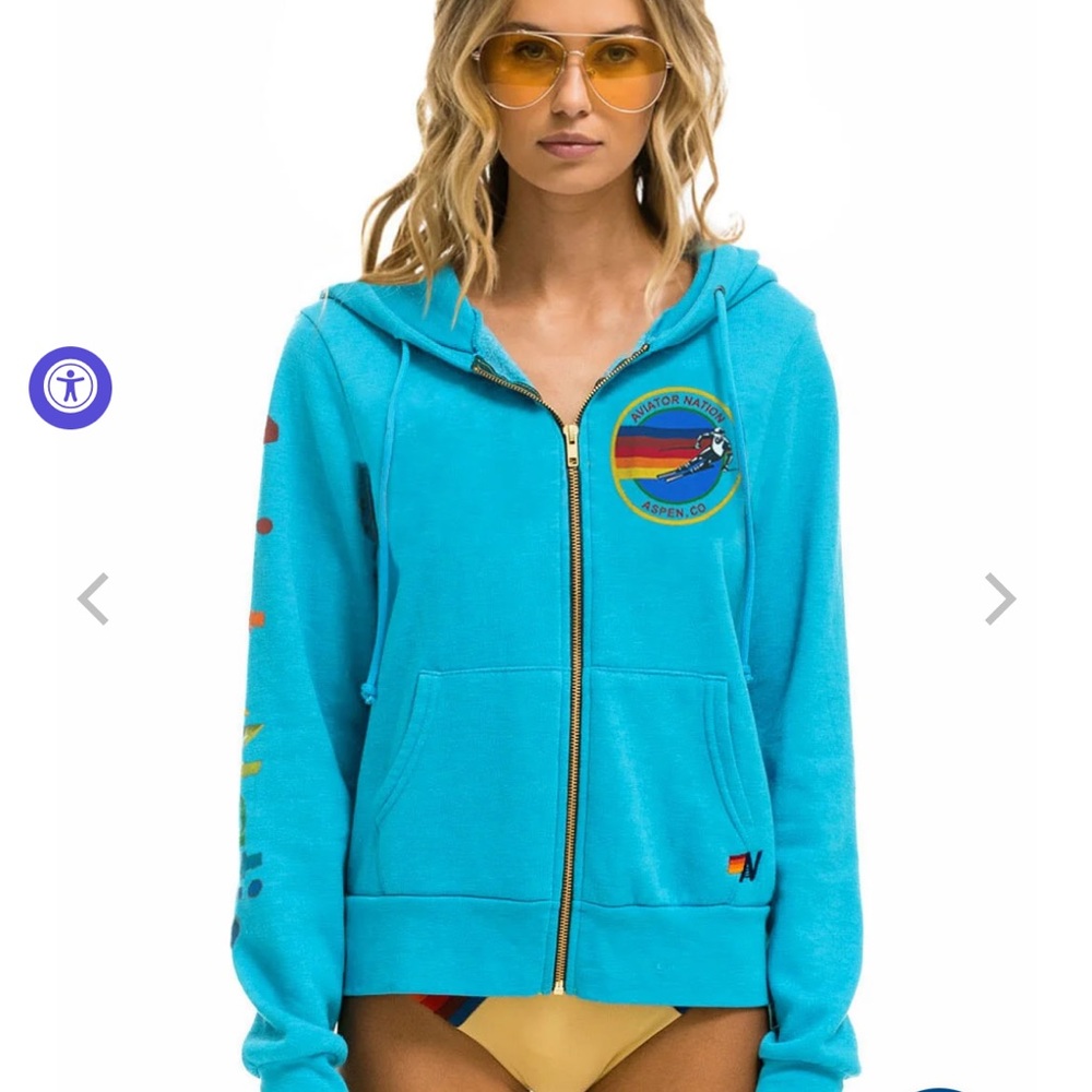 COPY - Aviator Nation Blue Zip Up
